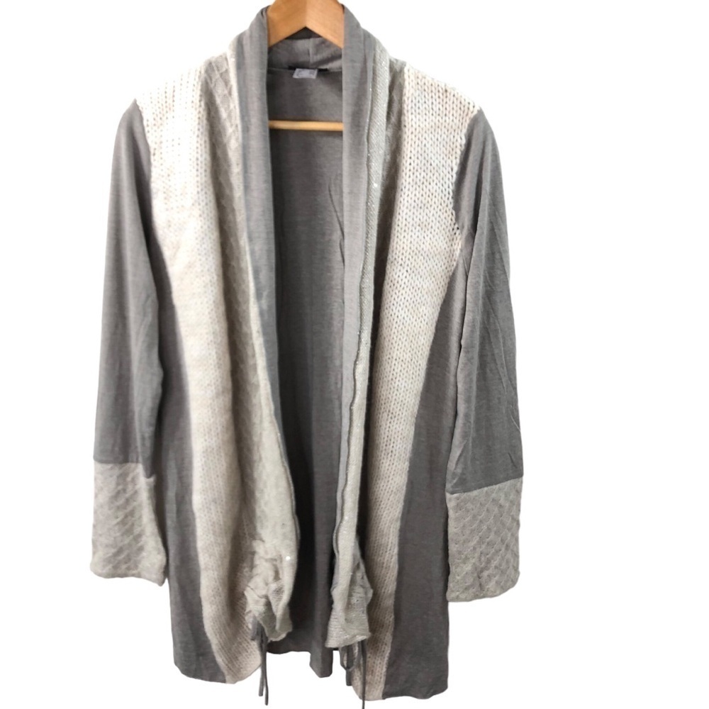 Venus Cottagecore Crochet Cardigan Sz S alpaca trim knit Romantic Boho Casual - Picture 6 of 12
